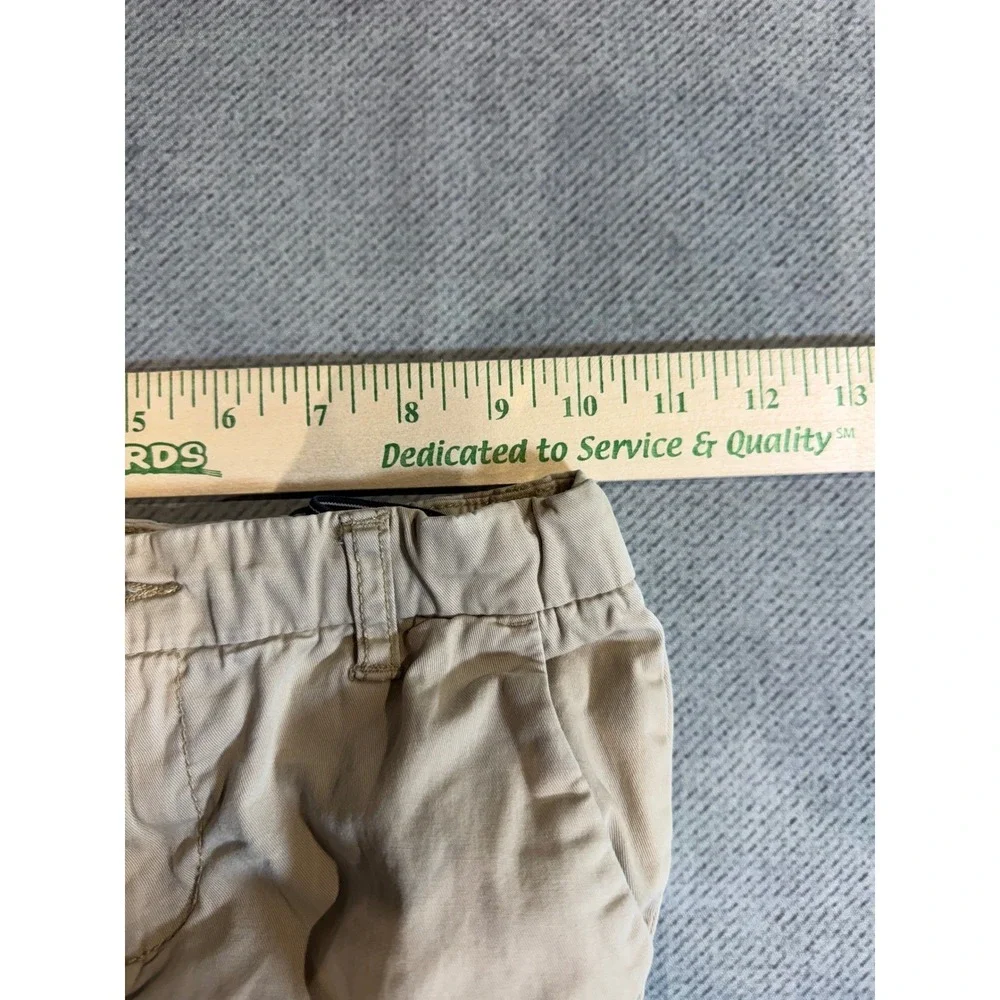 OshKosh Bgosh Boys Khaki Chino Pants Tan Flat Front School Uniform Size 6 6x